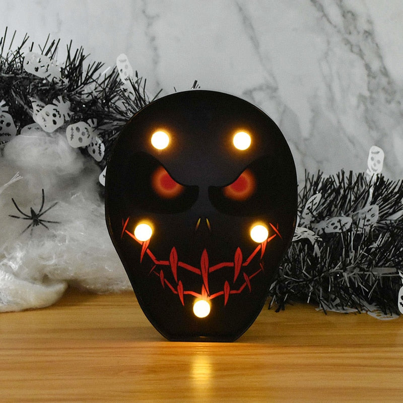 Lampe LED citrouille et fantôme, Halloween