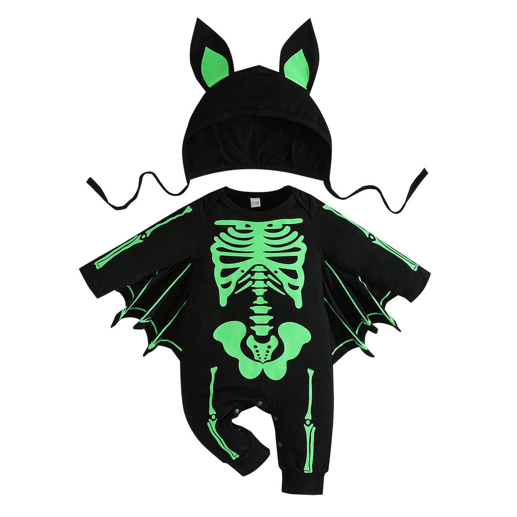 Body bébé squelette chauve-souris, Halloween