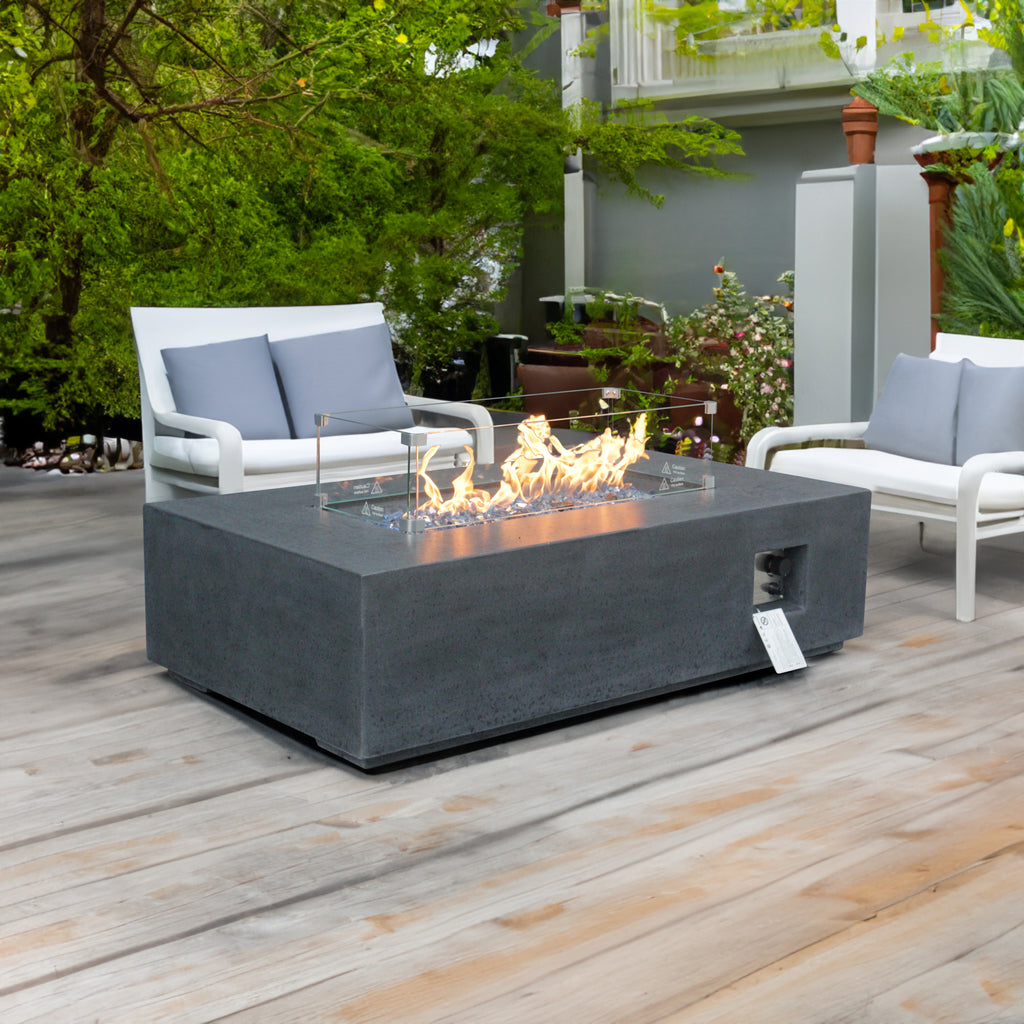 Table braséro extérieure béton 52", gaz propane