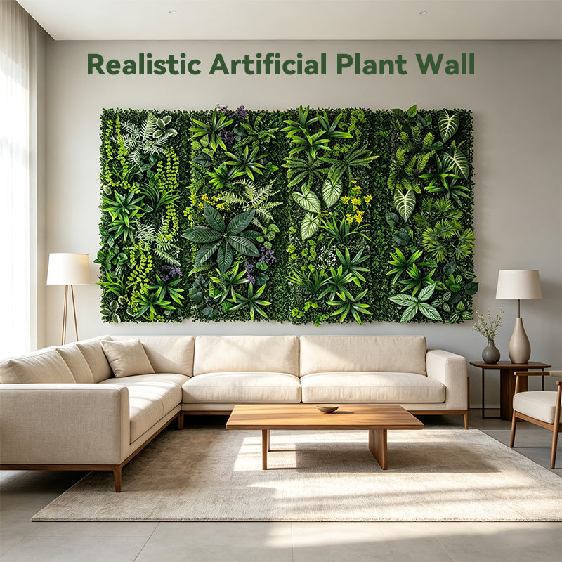 Panneau végétal artificiel, mur de plantes 40x120cm