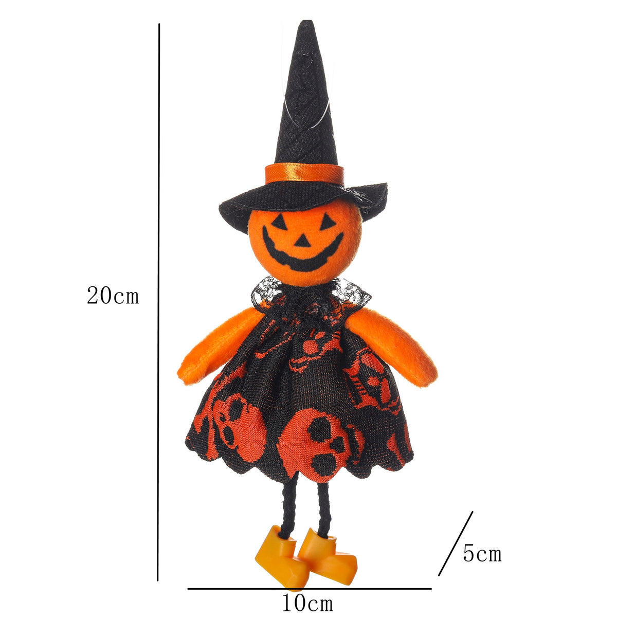 Pendentif citrouille sorcière, Halloween