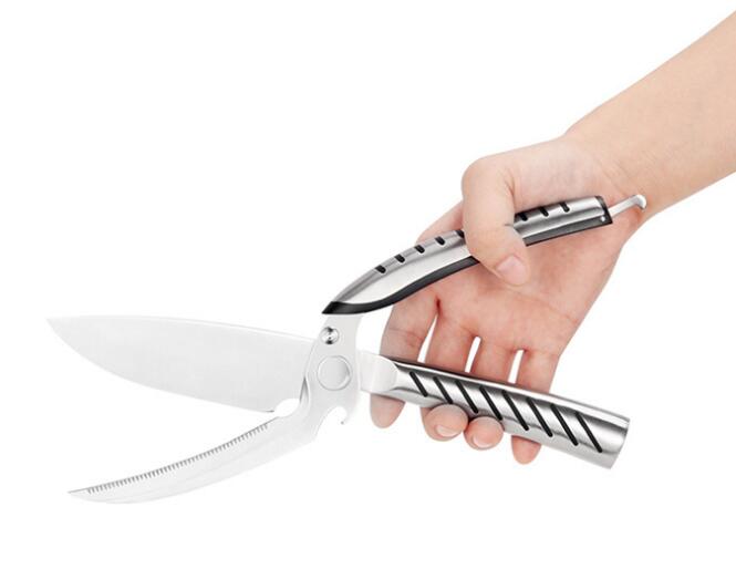 Ciseaux de cuisine multifonction, inox