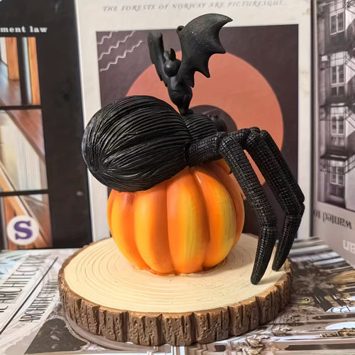 Araignée sur pieu en bois, Halloween