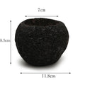 Pot décoratif pierre volcanique, style minimaliste