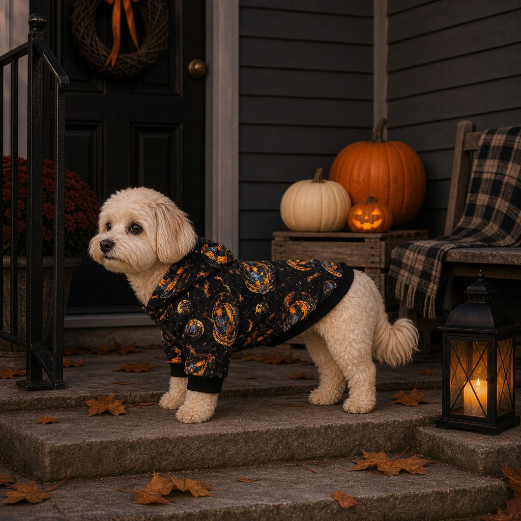 Costume sorcier citrouille pour animaux, Halloween