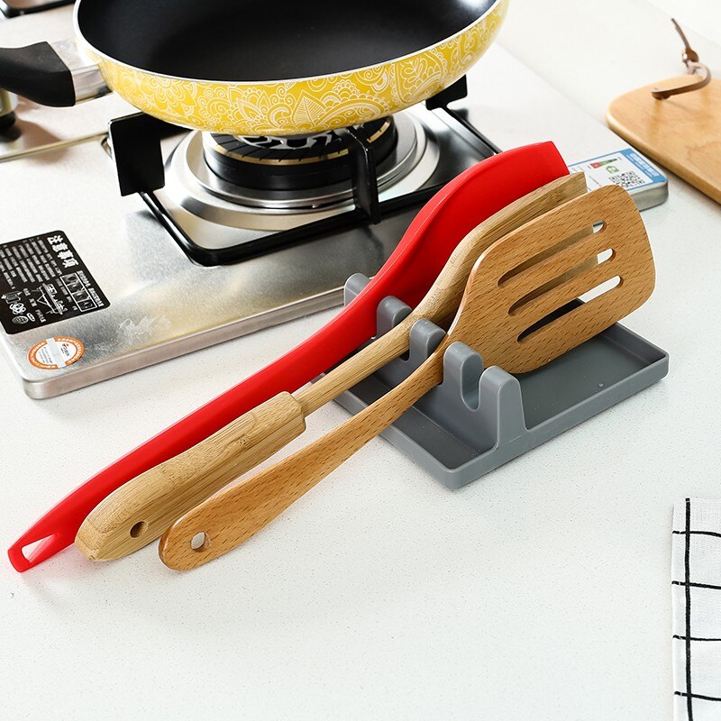 Porte-cuillère et couvercle de cuisine