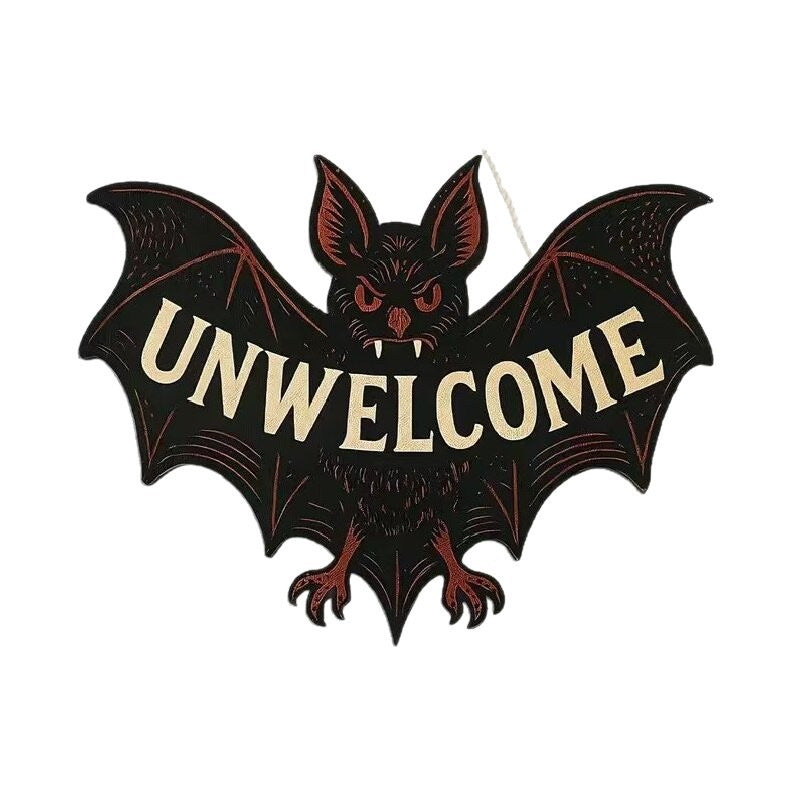 Ornement chauve-souris en bois, Halloween