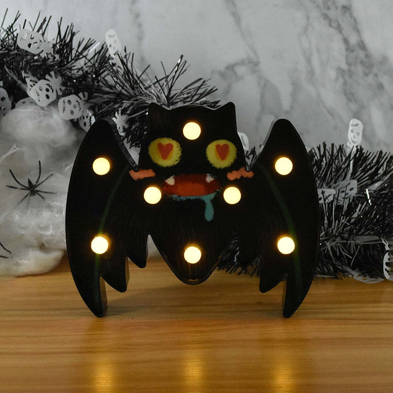 Lampe LED citrouille et fantôme, Halloween