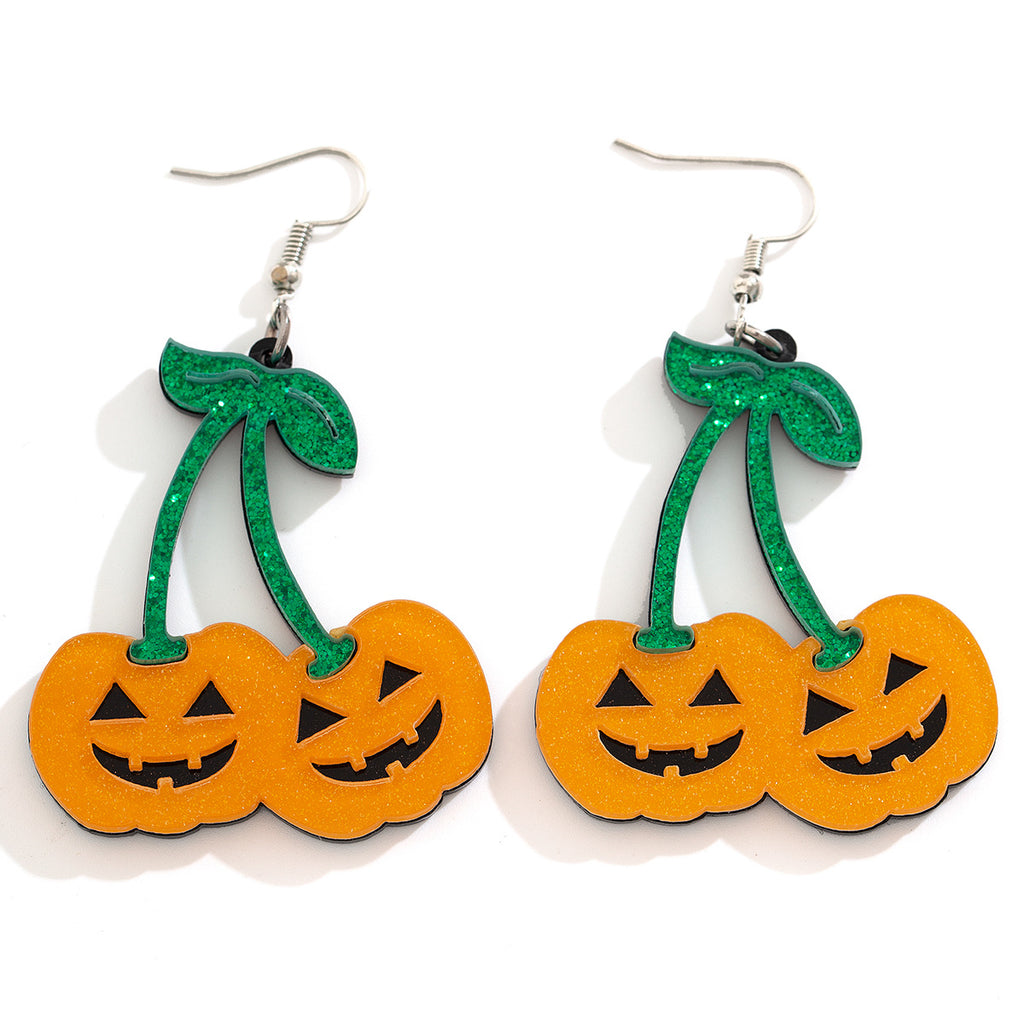 Boucles d'oreilles citrouille, Halloween