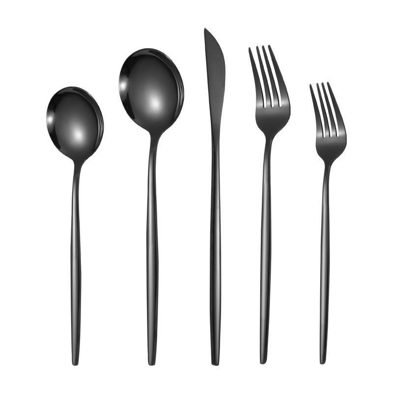 Set couverts inox doré, style portugais