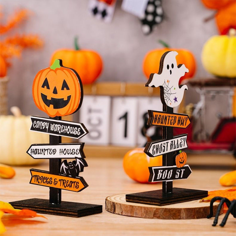 Support fantôme en bois DIY, Halloween