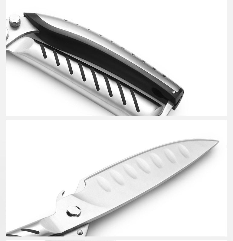 Ciseaux de cuisine multifonction, inox