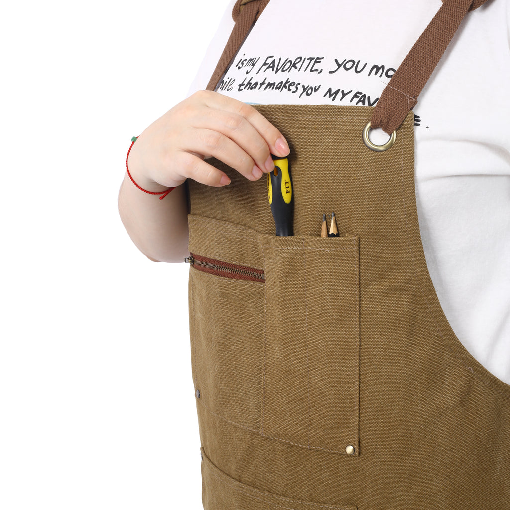Tablier à outils en toile robuste, charpentier