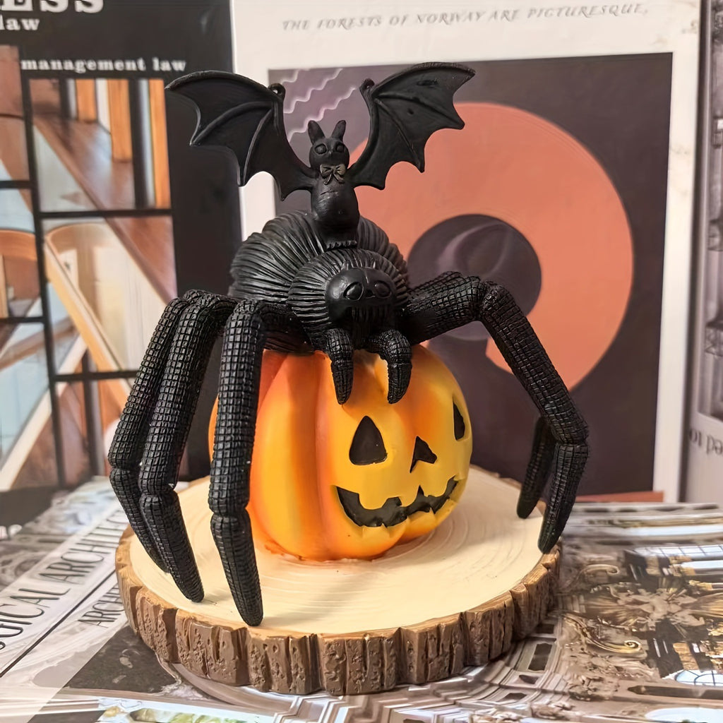Araignée sur pieu en bois, Halloween
