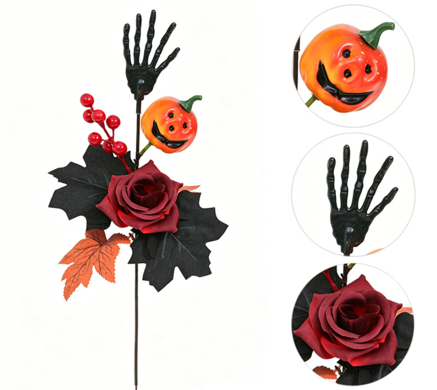 Bouquet citrouilles noires, Halloween