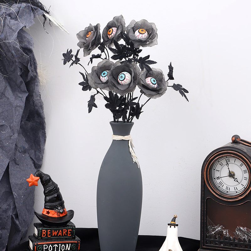 Bouquet globes oculaires et feuilles, Halloween