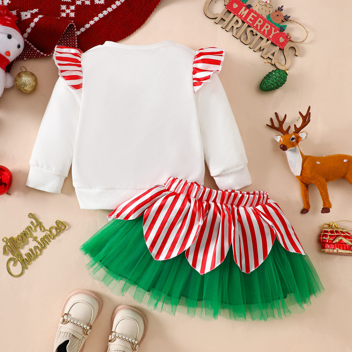 Ensemble de Noël fille, bonhomme de neige