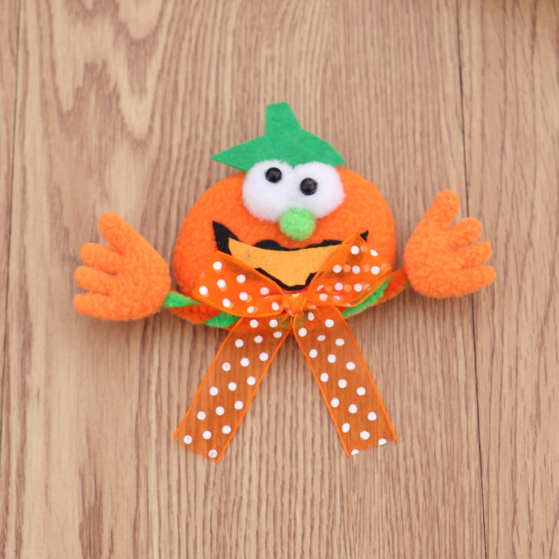Halloween Decorative Pumpkin Bat Light-Up Pin Party Accessory Gift for Halloween Celebration