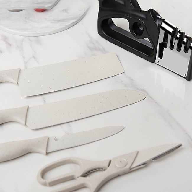 Aiguiseur de couteaux 4-en-1, angle fixe