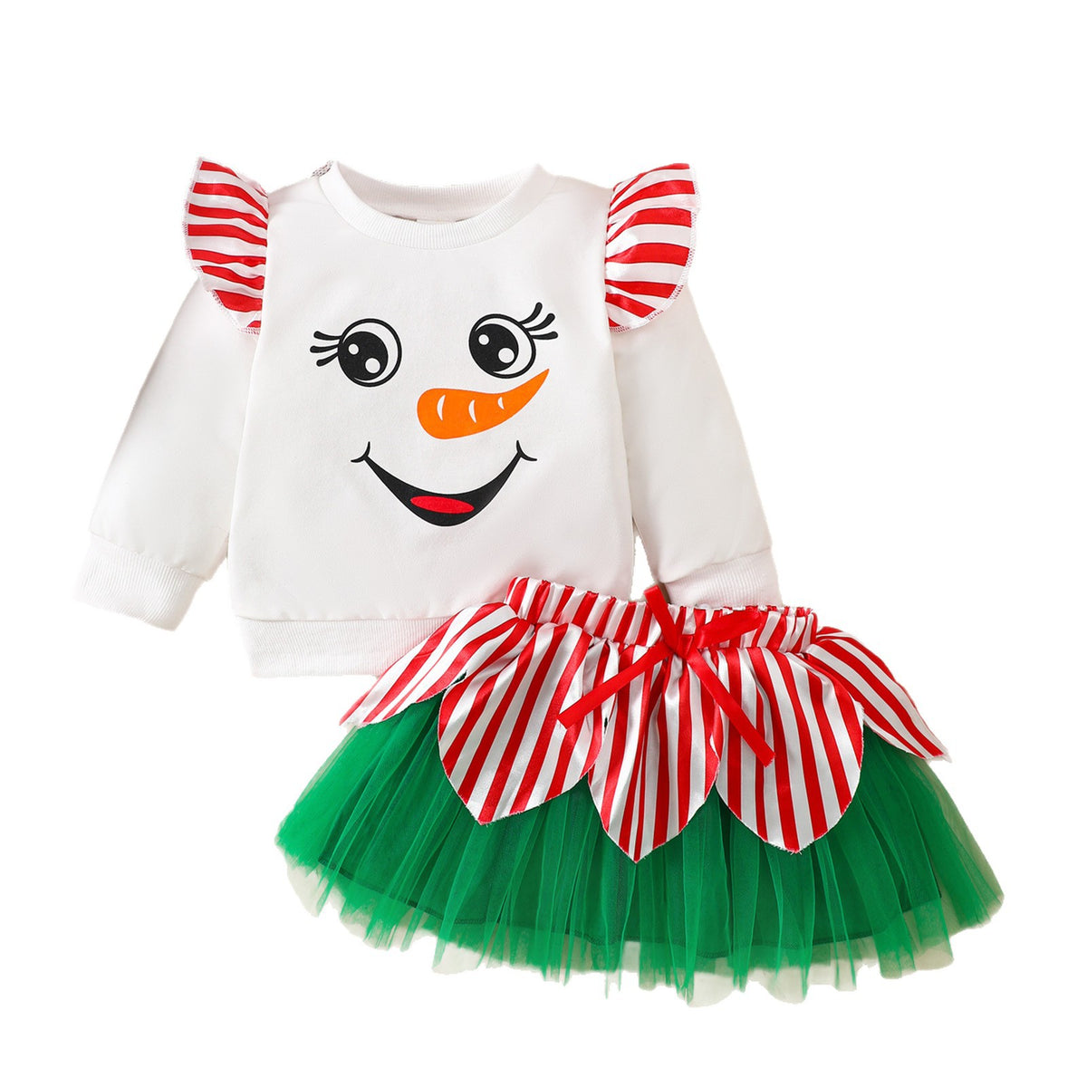 Ensemble de Noël fille, bonhomme de neige