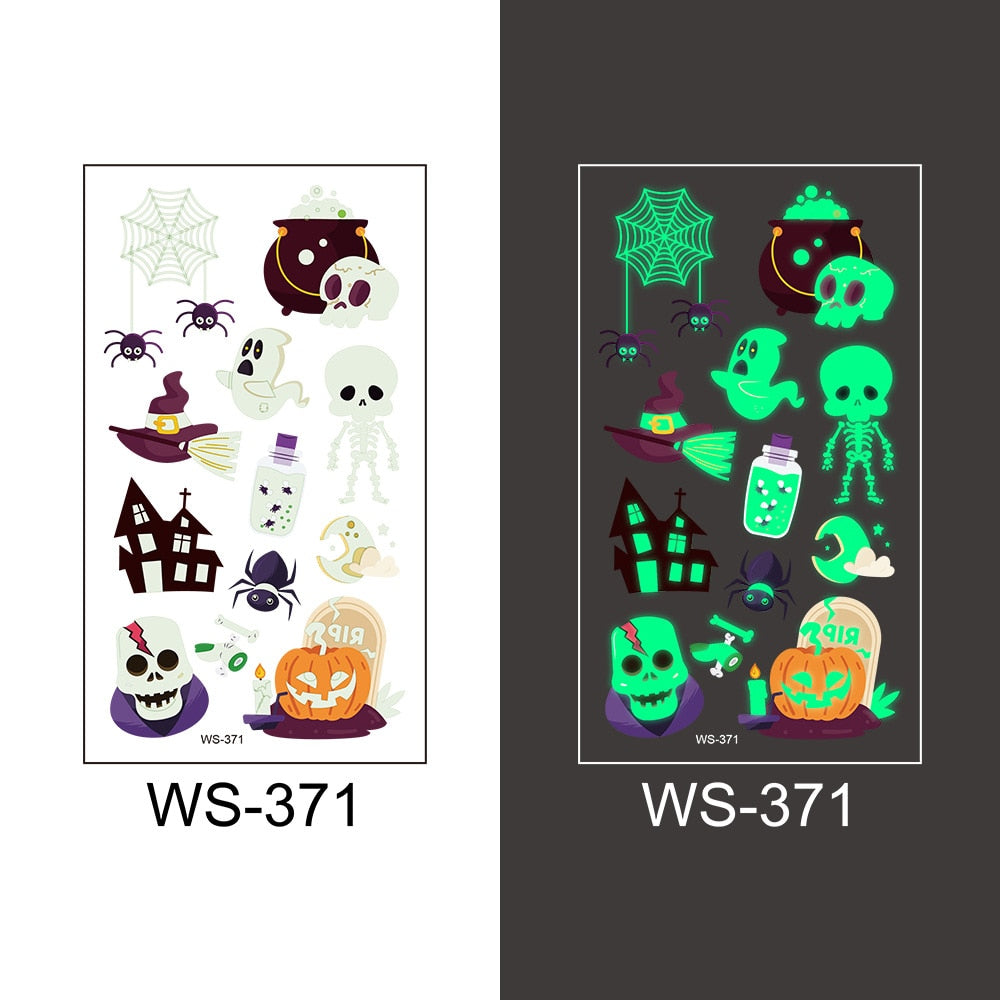 Tatouage lumineux enfant, fête et Halloween
