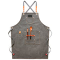 Tablier denim et toile, café/coiffeur