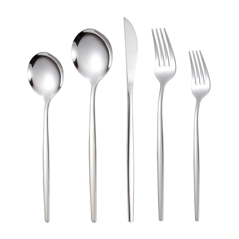 Set couverts inox doré, style portugais