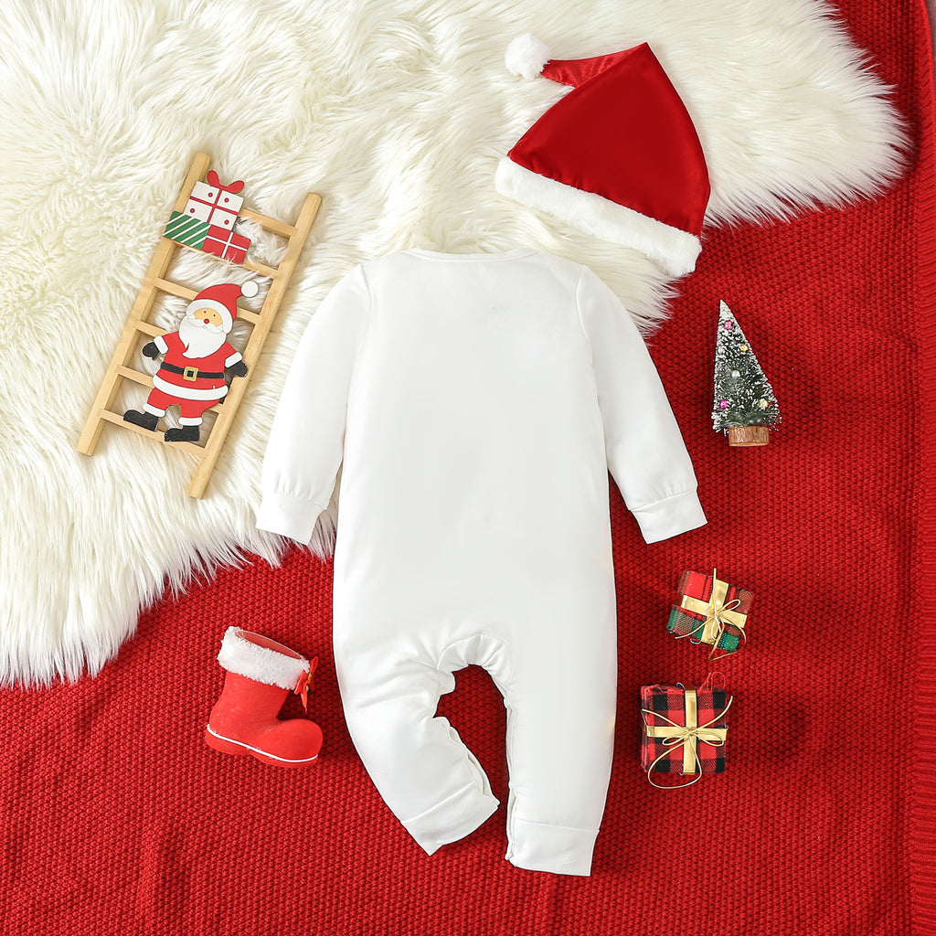 Body bébé motif Noël, coton manches longues