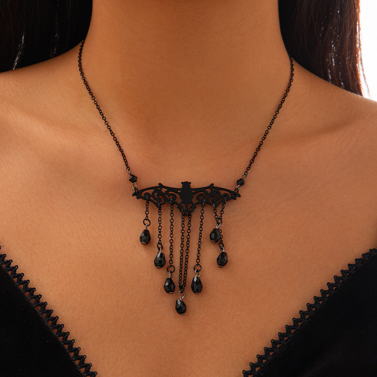 Collier pendentif chauve-souris, Halloween