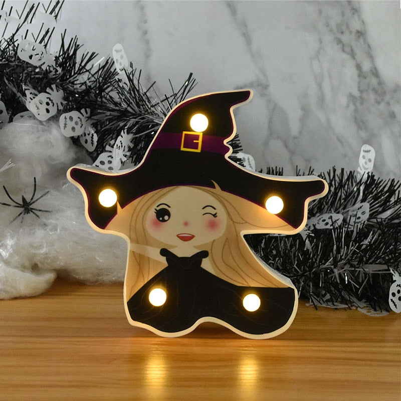 Lampe LED citrouille et fantôme, Halloween