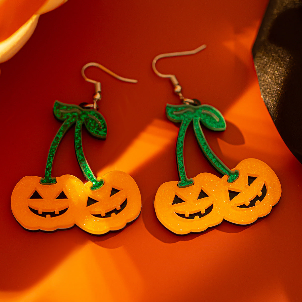 Boucles d'oreilles citrouille, Halloween