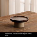Plateau à gâteaux en bois d'acacia