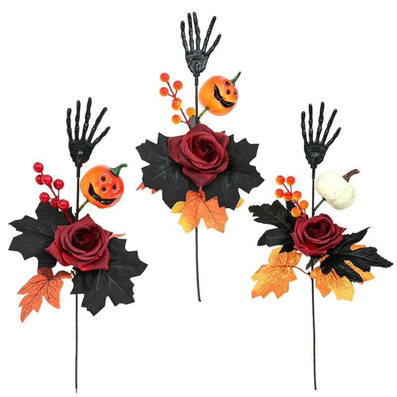 Bouquet citrouilles noires, Halloween