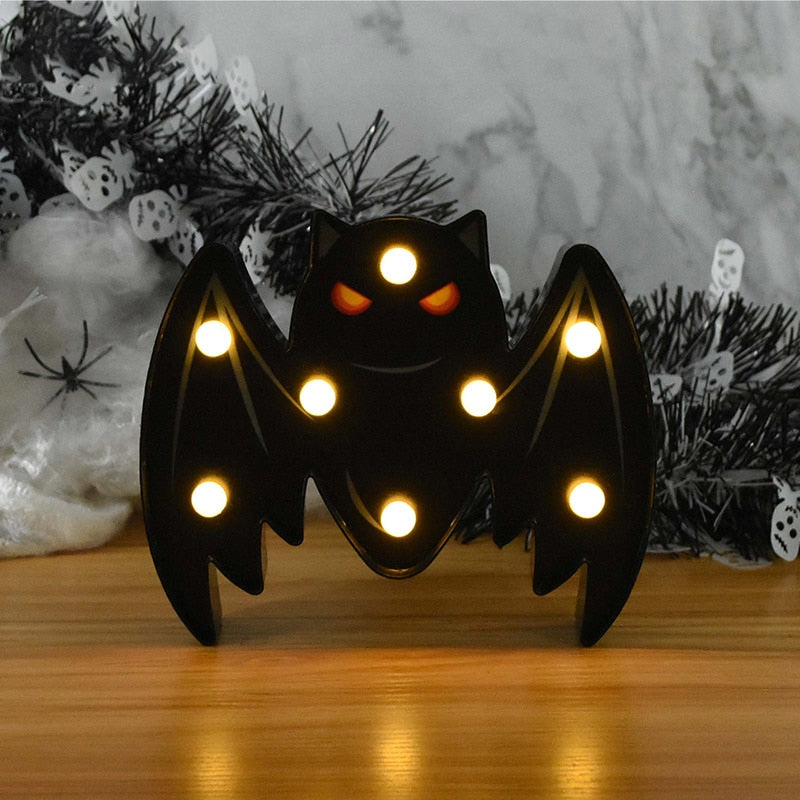 Lampe LED citrouille et fantôme, Halloween