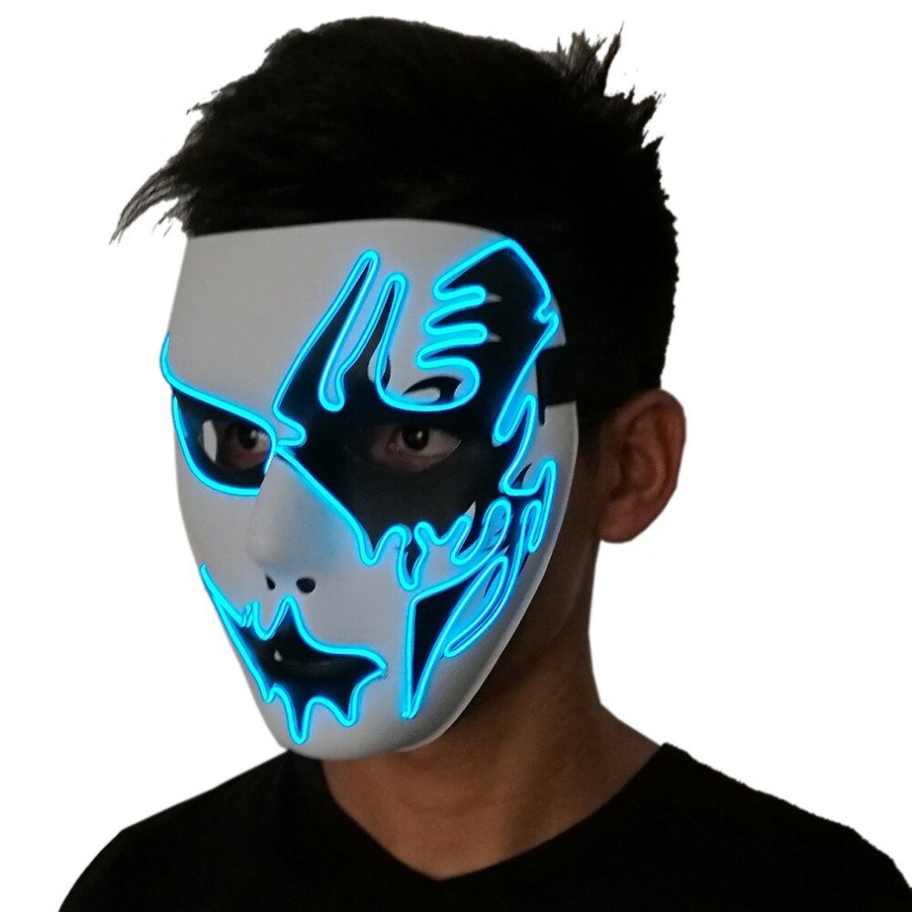 Masque LED clignotant, Halloween