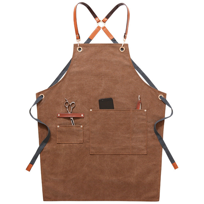 Tablier denim workwear, logo personnalisable