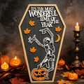 Halloween Skull Haunted House Cute Handmade Decoration Desktop Ghost Wooden Halloween Party Decor