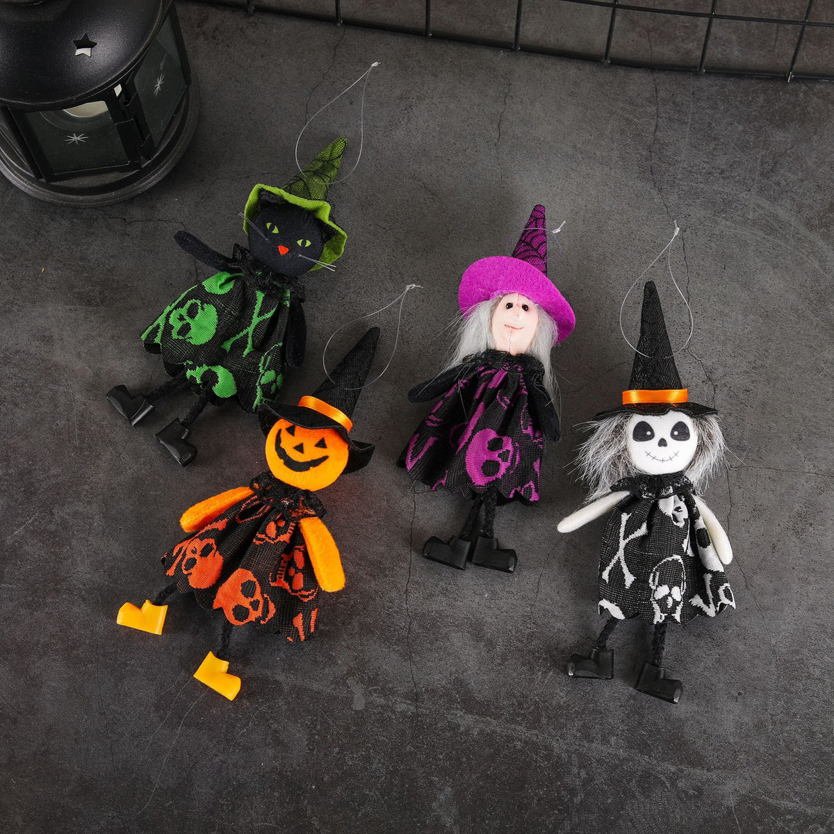 Pendentif citrouille sorcière, Halloween
