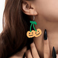 Boucles d'oreilles citrouille, Halloween