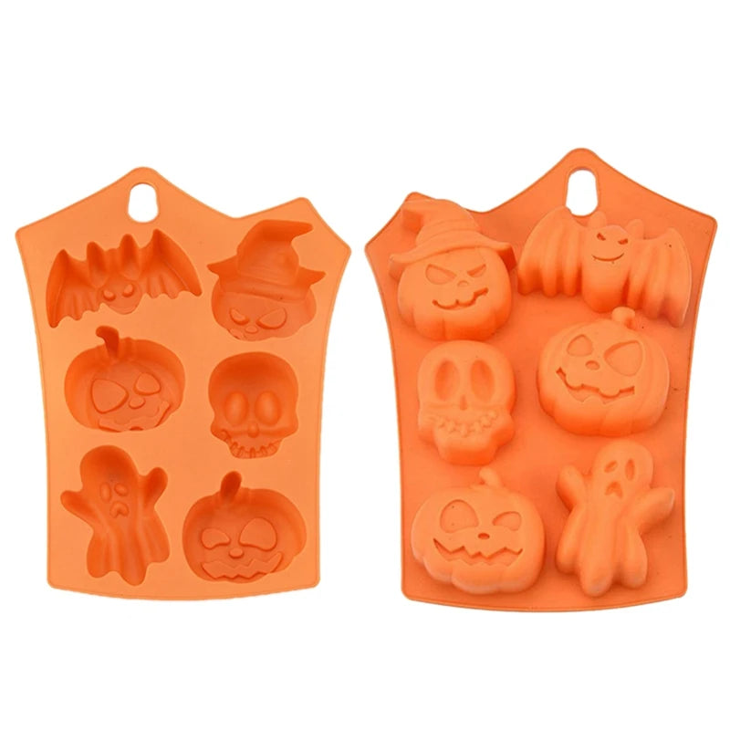 Moule silicone citrouille et fantôme, Halloween