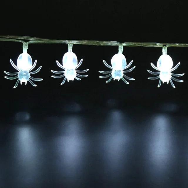 Guirlande lumineuse LED araignée, Halloween
