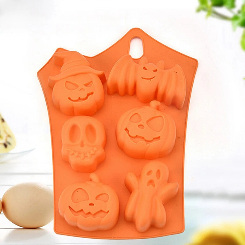 Moule silicone citrouille et fantôme, Halloween